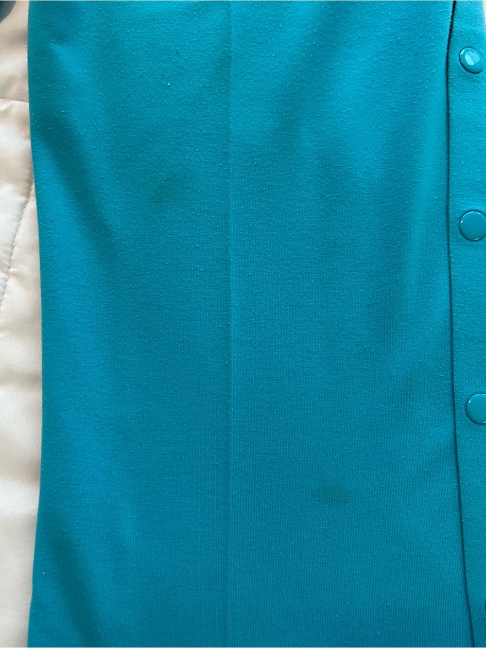 Women’s Turquoise Snap-Button Jogger Pants with Embroidered Logo - Picture 6 of 6